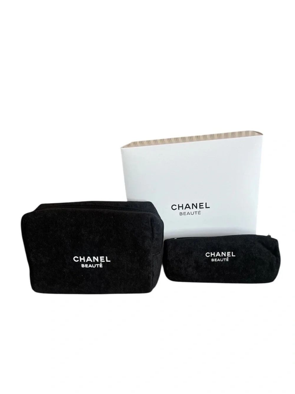 GWP Black Three-Piece Beauté Pouch Set